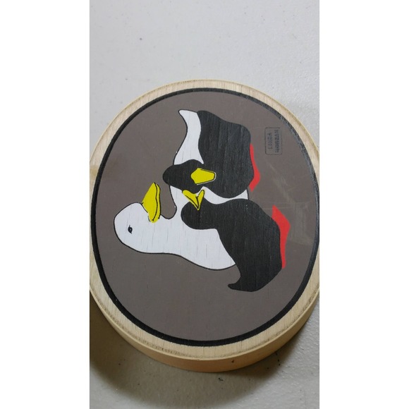 Linda Morgan Duck Trinket Box Black White Ducklings Keepsake (3) - Picture 6 of 6